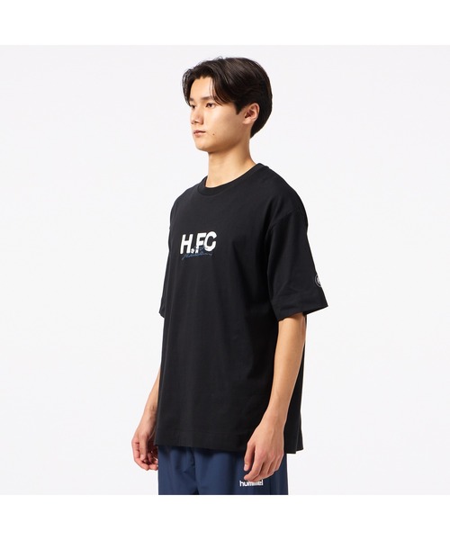 hummel（ヒュンメル）の「hummel/ヒュンメル H.FC ﾛｺﾞTｼｬﾂ（Tシャツ/カットソー・レディース・ブルー/ブラック/ホワイト・L/XL/M）」の21枚目の写真