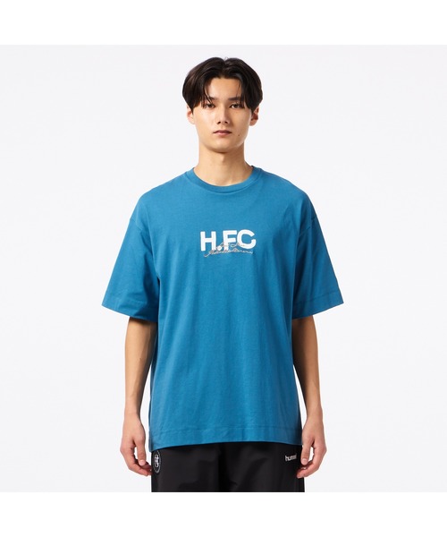hummel（ヒュンメル）の「hummel/ヒュンメル H.FC ﾛｺﾞTｼｬﾂ（Tシャツ/カットソー・レディース・ブルー/ブラック/ホワイト・L/XL/M）」の5枚目の写真