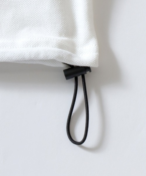 SITRY(シトリー)の「Dry Moss Stitch Drawcord T-shirt/吸水速乾 UVカット オーバーサイズ 無地 ボーダー ドローコード 半袖Tシャツ レディース メンズ(Tシャツ/カットソー・メンズ・ダークブルー/ホワイト/レンガ/ブラック/ブラウン系その他/ブラック系その他・M/L/LL)」の17枚目の写真