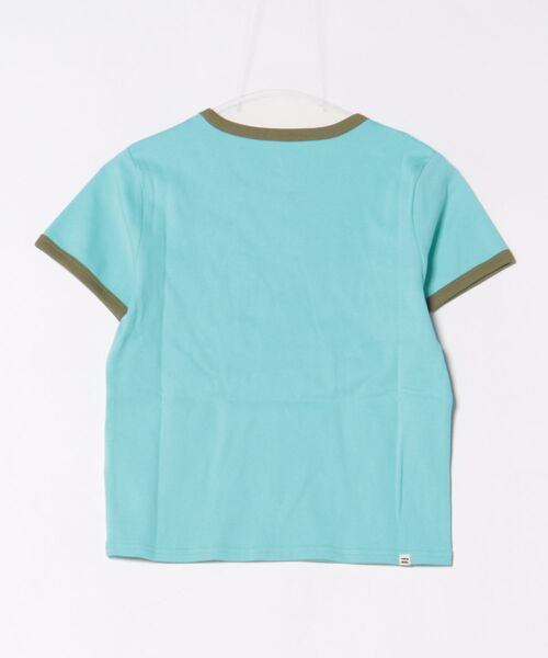 BILLABONG（ビラボン）の「BILLABONG/ビラボン 半袖 Tシャツ リンガーシャツ ショート丈 BG013217（Tシャツ/カットソー・レディース・ホワイト/スミクロ/アクア・M/L）」の14枚目の写真