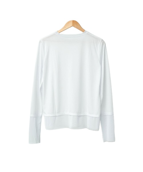 mili an deni(ミリアンデニ)の「異素材切替レイヤード風トップス(Tシャツ/カットソー・レディース・ブラック/ホワイト・M)」の17枚目の写真