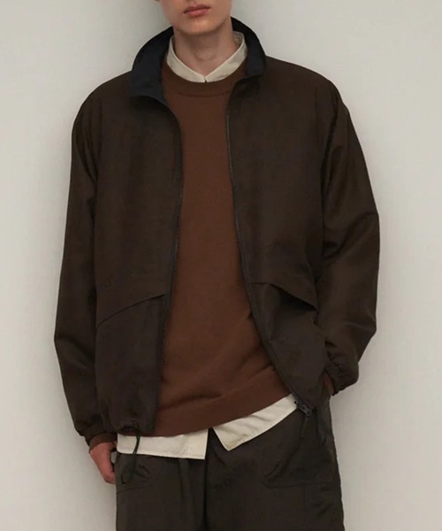 ATON（エイトン）の「【ATON / エイトン】DORO SILK REVERSIBLE JACKET（ブルゾン・メンズ・ブラウン・6/4）」の2枚目の写真