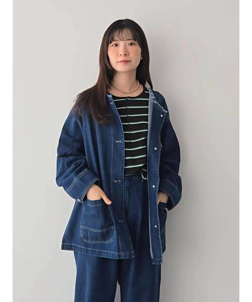 Samansa Mos2（サマンサ モスモス）の「デニムカバーオール（ブルゾン・レディース・ブルー/サックスブルー・F）」の16枚目の写真