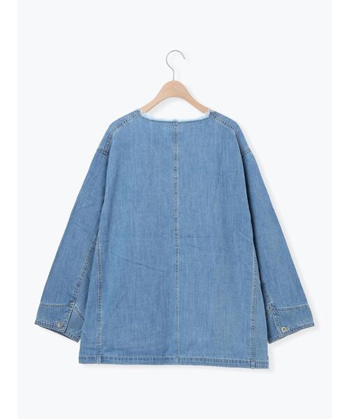 Samansa Mos2（サマンサ モスモス）の「デニムカバーオール（ブルゾン・レディース・ブルー/サックスブルー・F）」の17枚目の写真