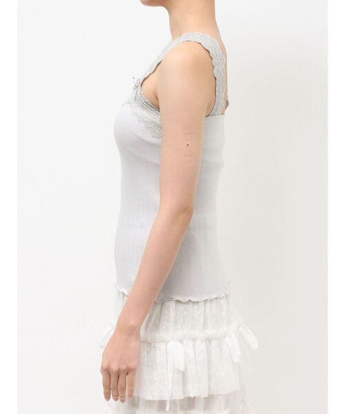 merry jenny(メリージェニー)の「lace frame camisole tops(キャミソール・レディース・オフホワイト/ピンク/ライトブルー・FREE)」の22枚目の写真
