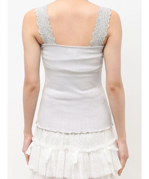 merry jenny(メリージェニー)の「lace frame camisole tops(キャミソール・レディース・オフホワイト/ピンク/ライトブルー・FREE)」の14枚目の写真