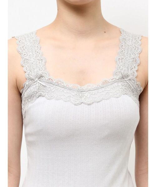 merry jenny(メリージェニー)の「lace frame camisole tops(キャミソール・レディース・オフホワイト/ピンク/ライトブルー・FREE)」の15枚目の写真