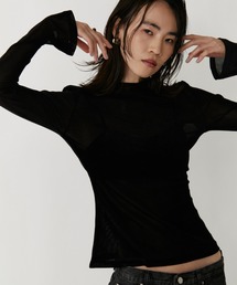 シアーメッシュロングスリーブティー / Sheer Mesh Long Sleeve TEE
