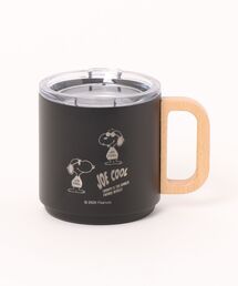 A BAG OF CHIPS（アバッグオブチップス）の「PEANUTS/ピーナッツ　モノトーンシリーズ　蓋つきステンレスマグ（食器）」