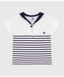 PETIT BATEAU | セーラーカラー半袖Tシャツ(Tシャツ/カットソー)