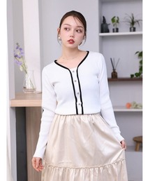 fifth（フィフス）の「カーディガン風Vネックニット（ニット/セーター）」