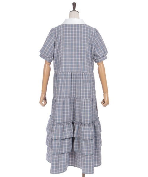 axes femme（アクシーズファム）の「丸襟チェックワンピース（ワンピース・レディース・ミント/ピンク/グレー・FREE）」の22枚目の写真