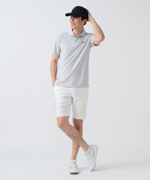 BEAMS GOLF（ビームスゴルフ）の「PURPLE LABEL / ストレッチ オックスフォード 3D ショートパンツ（接触冷感・UVカット）（その他パンツ・メンズ・ホワイト/ネイビー/オリーブ・52/50/48/46/44）」の8枚目の写真