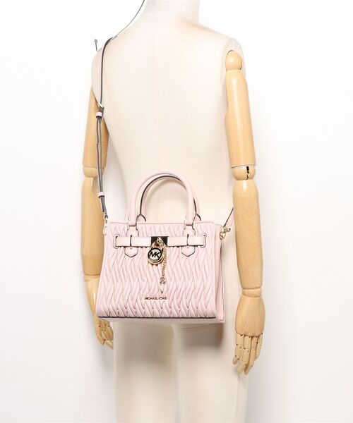 MICHAEL KORS（マイケルコース）の「LANDON SM SATCHEL Satchel（ハンドバッグ・レディース・ピンク系・FREE）」の5枚目の写真