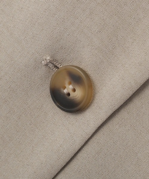 AMERICAN HOLIC（アメリカンホリック）の「【接触冷感・イージーケア】リネンライク半袖ジャケット（テーラードジャケット・レディース・ブラック/ブラウン/グレイッシュベージュ・L/M）」の5枚目の写真
