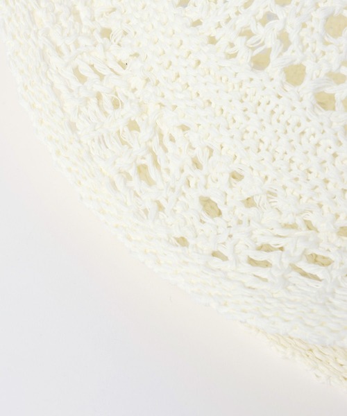 GLOBAL WORK（グローバルワーク）の「透かし編みサーモハット/658838（ハット・キッズ・ブラック/ホワイト・MEDIUM/LARGE）」の9枚目の写真