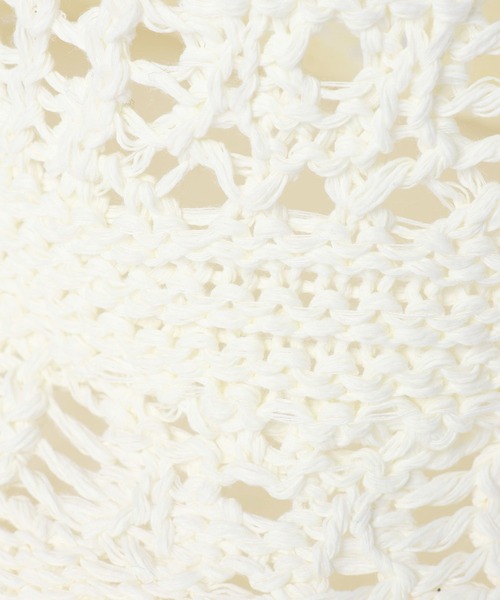 GLOBAL WORK（グローバルワーク）の「透かし編みサーモハット/658838（ハット・キッズ・ブラック/ホワイト・MEDIUM/LARGE）」の10枚目の写真