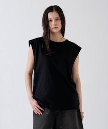 無地 ノースリーブ Tシャツ