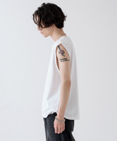 improves(インプローブス)の「無地 ノースリーブ Tシャツ(タンクトップ・メンズ・ホワイト/ブラック/その他・LARGE/X-LARGE/MEDIUM)」の5枚目の写真