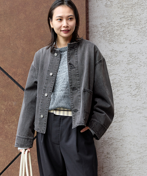 JOURNAL STANDARD（ジャーナルスタンダード）の「《追加2》ワーカーズジャケット（デニムジャケット・レディース・ブラック/ブルー系その他・FREE）」の22枚目の写真