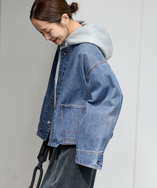 JOURNAL STANDARD（ジャーナルスタンダード）の「《追加2》ワーカーズジャケット（デニムジャケット・レディース・ブラック/ブルー系その他・FREE）」の15枚目の写真