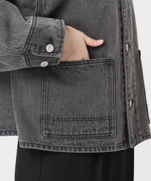JOURNAL STANDARD（ジャーナルスタンダード）の「《追加2》ワーカーズジャケット（デニムジャケット・レディース・ブラック/ブルー系その他・FREE）」の12枚目の写真