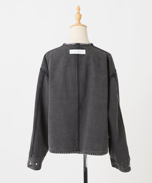 JOURNAL STANDARD（ジャーナルスタンダード）の「《追加2》ワーカーズジャケット（デニムジャケット・レディース・ブラック/ブルー系その他・FREE）」の6枚目の写真