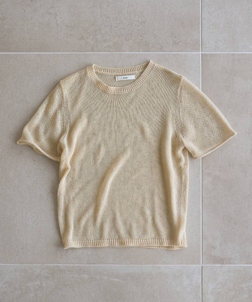 anuke（アンヌーク）の「anuke　Wrapcami Layered Knit ラップキャミレイヤードニット/62620503（ニット/セーター・レディース・クリーム/チャコールグレー・ONE SIZE）」の12枚目の写真
