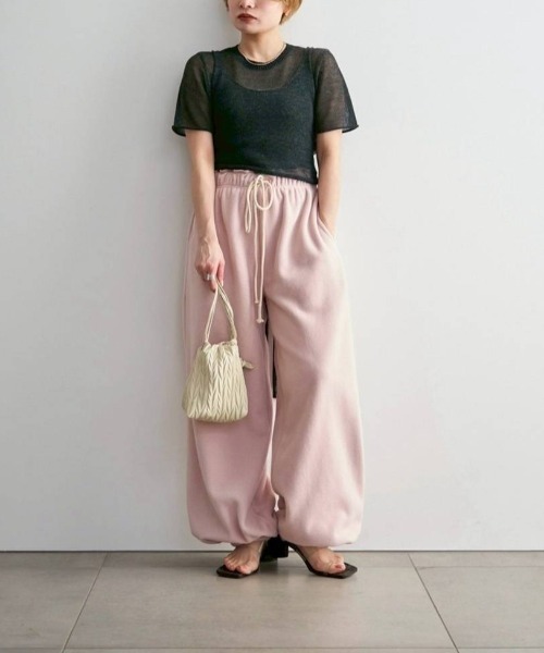 anuke（アンヌーク）の「anuke　Wrapcami Layered Knit ラップキャミレイヤードニット/62620503（ニット/セーター・レディース・クリーム/チャコールグレー・ONE SIZE）」の16枚目の写真