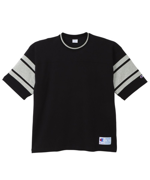 Champion（チャンピオン）の「【Champion/チャンピオン 】フットボールTシャツ（Tシャツ/カットソー・メンズ・オレンジ/杢グレー/ホワイト/ブラック・M/L/XL）」の2枚目の写真