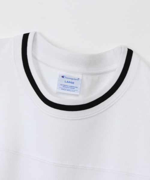 Champion（チャンピオン）の「【Champion/チャンピオン 】フットボールTシャツ（Tシャツ/カットソー・メンズ・オレンジ/杢グレー/ホワイト/ブラック・M/L/XL）」の7枚目の写真