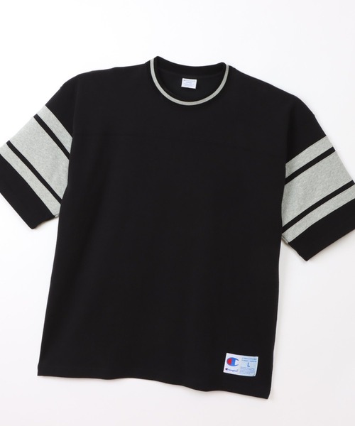 Champion（チャンピオン）の「【Champion/チャンピオン 】フットボールTシャツ（Tシャツ/カットソー・メンズ・オレンジ/杢グレー/ホワイト/ブラック・M/L/XL）」の9枚目の写真