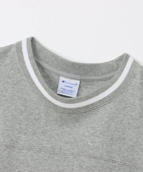 Champion（チャンピオン）の「【Champion/チャンピオン 】フットボールTシャツ（Tシャツ/カットソー・メンズ・オレンジ/杢グレー/ホワイト/ブラック・M/L/XL）」の13枚目の写真