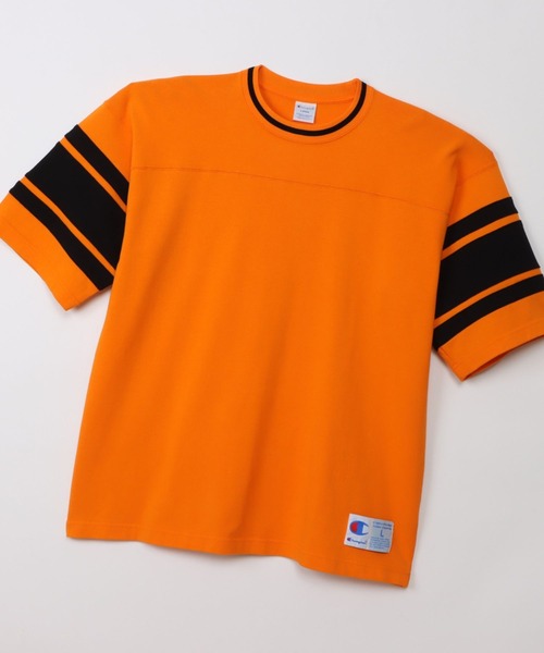 Champion（チャンピオン）の「【Champion/チャンピオン 】フットボールTシャツ（Tシャツ/カットソー・メンズ・オレンジ/杢グレー/ホワイト/ブラック・M/L/XL）」の15枚目の写真