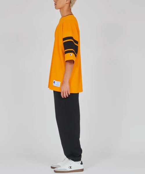 Champion（チャンピオン）の「【Champion/チャンピオン 】フットボールTシャツ（Tシャツ/カットソー・メンズ・オレンジ/杢グレー/ホワイト/ブラック・M/L/XL）」の18枚目の写真