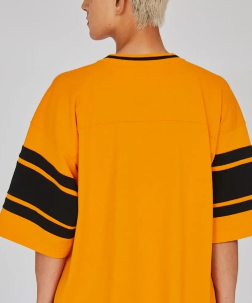 Champion（チャンピオン）の「【Champion/チャンピオン 】フットボールTシャツ（Tシャツ/カットソー・メンズ・オレンジ/杢グレー/ホワイト/ブラック・M/L/XL）」の21枚目の写真