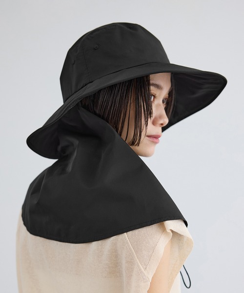 SALON adam et rope'(サロン アダム エ ロペ)の「2WAYレイヤーハット / 撥水・UVケア・取り外し可(ハット・レディース・ブラック/ベージュ系その他2・FREE)」の10枚目の写真