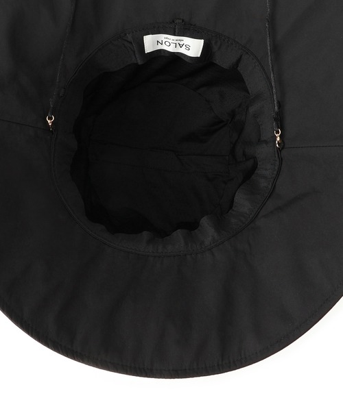 SALON adam et rope'(サロン アダム エ ロペ)の「2WAYレイヤーハット / 撥水・UVケア・取り外し可(ハット・レディース・ブラック/ベージュ系その他2・FREE)」の7枚目の写真