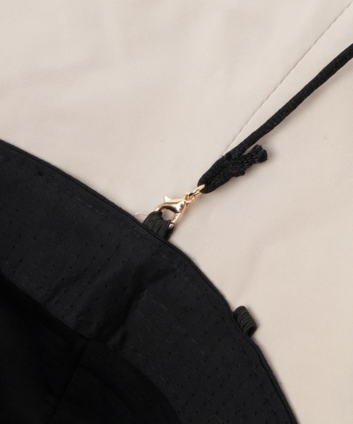 SALON adam et rope'(サロン アダム エ ロペ)の「2WAYレイヤーハット / 撥水・UVケア・取り外し可(ハット・レディース・ブラック/ベージュ系その他2・FREE)」の18枚目の写真