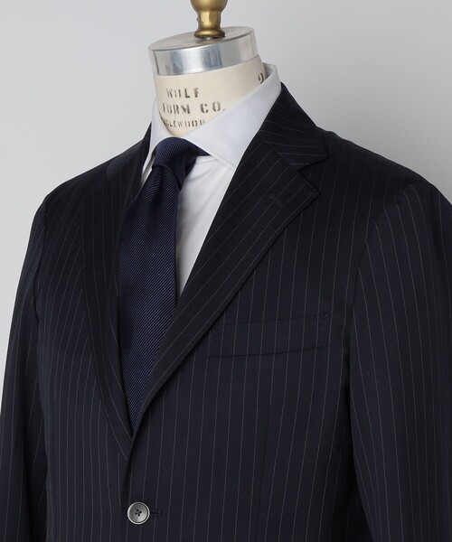 SHIPS(シップス)の「【SHIPS別注】THE SOLE: モガドール ネイビー ソリッド ネクタイ(ネクタイ・メンズ・ネイビー・ONE SIZE)」の10枚目の写真