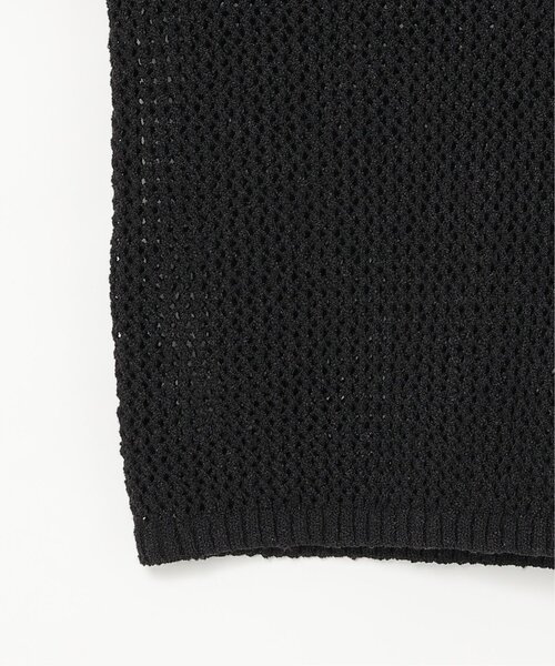 notch.（ノッチ）の「MIXメッシュキーネックプルオーバー（ニット/セーター・レディース・ブラック/アイボリー/グレー・M）」の18枚目の写真