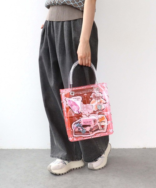 Cepica(セピカ)の「【HEY! Mrs ROSE】POCKETS BAG(ショルダーバッグ・レディース・クリア/ピンク・FREE)」の5枚目の写真