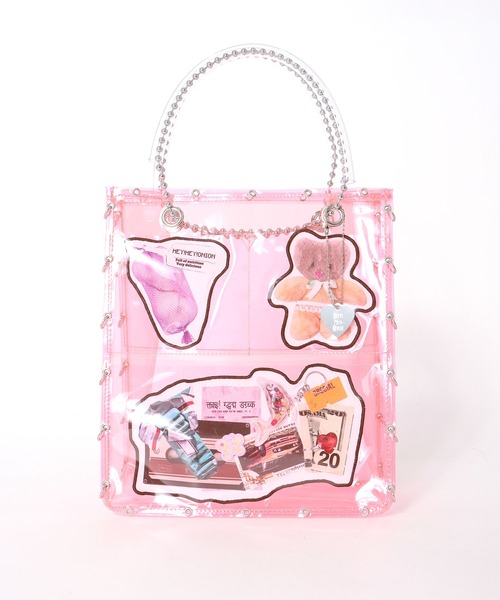 Cepica(セピカ)の「【HEY! Mrs ROSE】POCKETS BAG(ショルダーバッグ・レディース・クリア/ピンク・FREE)」の11枚目の写真