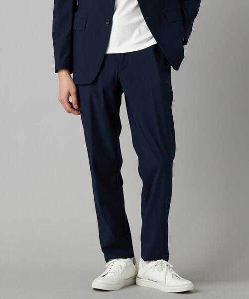 COMME CA MEN（コムサメン）の「【セットアップ対応】福井産 ナイロントリコットジャージー テーパードパンツ（スラックス・メンズ・グレー・M/L/S）」の8枚目の写真
