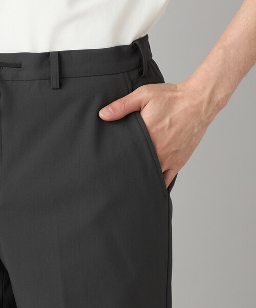 COMME CA MEN（コムサメン）の「【セットアップ対応】福井産 ナイロントリコットジャージー テーパードパンツ（スラックス・メンズ・グレー・M/L/S）」の14枚目の写真