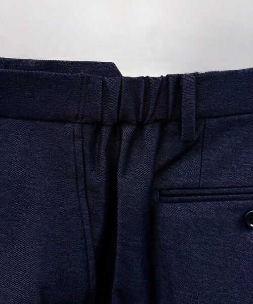COMME CA MEN（コムサメン）の「【セットアップ対応】福井産 ナイロントリコットジャージー テーパードパンツ（スラックス・メンズ・グレー・M/L/S）」の19枚目の写真