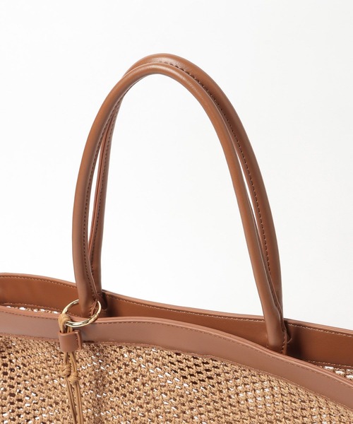 Andemiu（アンデミュウ）の「メッシュスクエアトート634250（トートバッグ・レディース・ブラウン/ホワイト・FREE）」の15枚目の写真