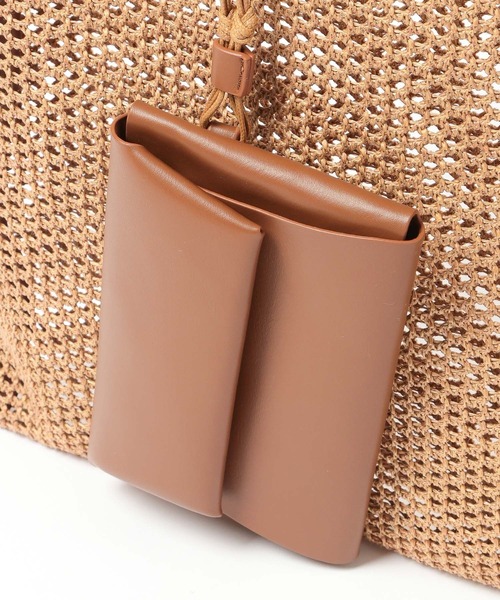 Andemiu（アンデミュウ）の「メッシュスクエアトート634250（トートバッグ・レディース・ブラウン/ホワイト・FREE）」の18枚目の写真