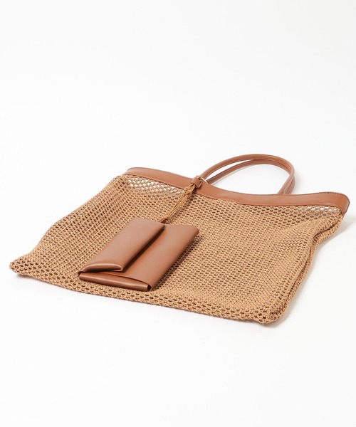 Andemiu（アンデミュウ）の「メッシュスクエアトート634250（トートバッグ・レディース・ブラウン/ホワイト・FREE）」の19枚目の写真