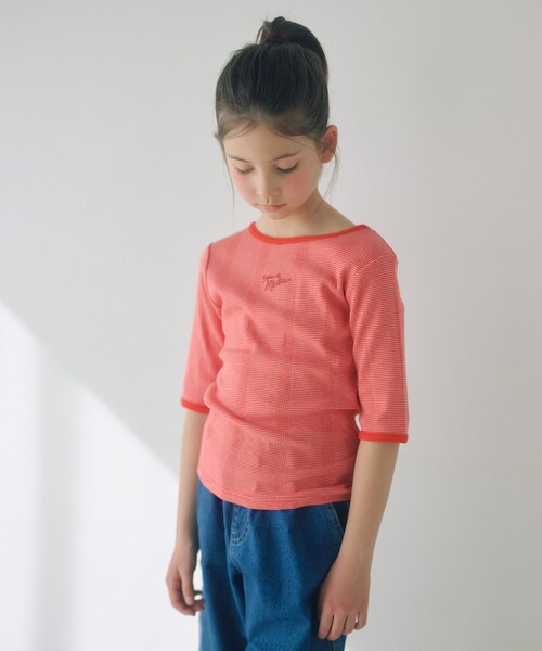 MILLER(ミラー)の「【別注】<Robert P. Miller>5分袖 Tシャツ / キッズ 140cm-150cm(Tシャツ/カットソー・キッズ・レッド/コバルトブルー/イエロー・140cm/150cm)」の3枚目の写真